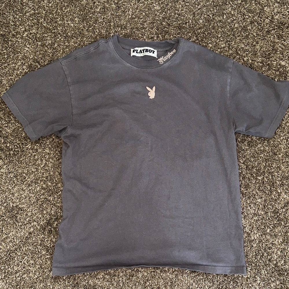 PLAYBOY Charcoal T-Shirt
